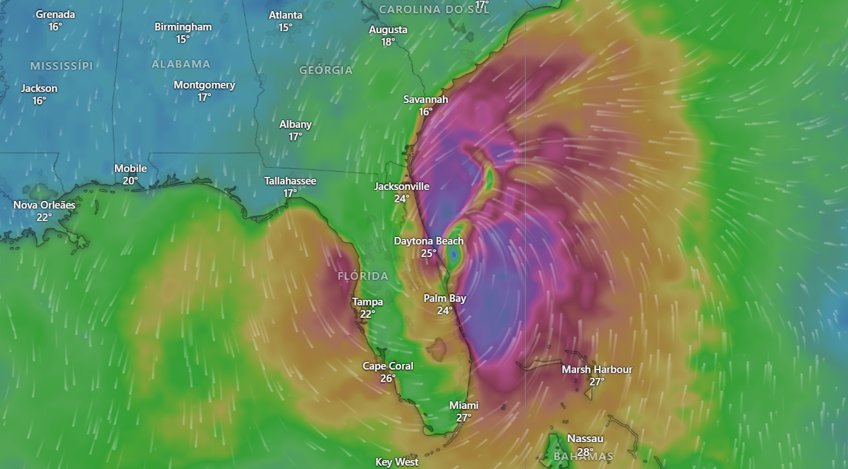 Reprodução: Windy.com