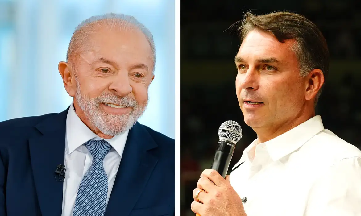 © Lula Oficial e Charles Vieira/Campanha Flávio Bolsonaro